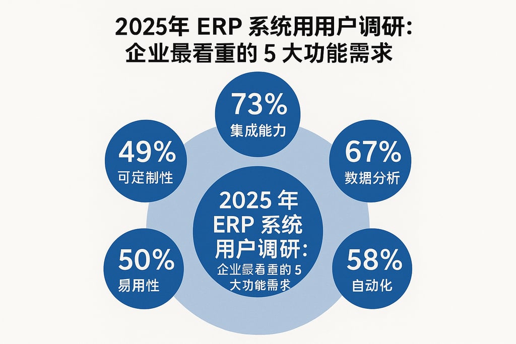 2025 年 ERP 系统用户调研：企业最看重的 5 大功能需求